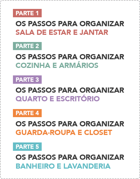 Organize sua casa em 5 passos: